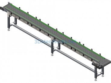 Belt Conveyor Line - SolidWorks - Free Download