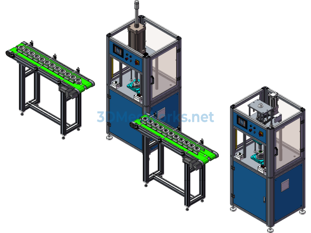Pg Encapsulated Motor Press-Fitting Line - SolidWorks - Free Download Pg Encapsulated Motor Press-Fitting Line