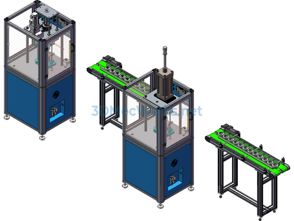 Pg Encapsulated Motor Press-Fitting Line - SolidWorks - Free Download Pg Encapsulated Motor Press-Fitting Line - Image 3