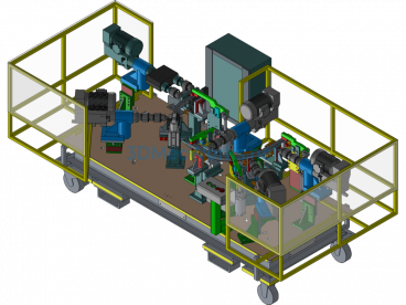 Automobile Industry - Dongfeng Truck Frame Automatic Drilling Machine (H51-02) Includes Drawings - UG(NX) - Free Download