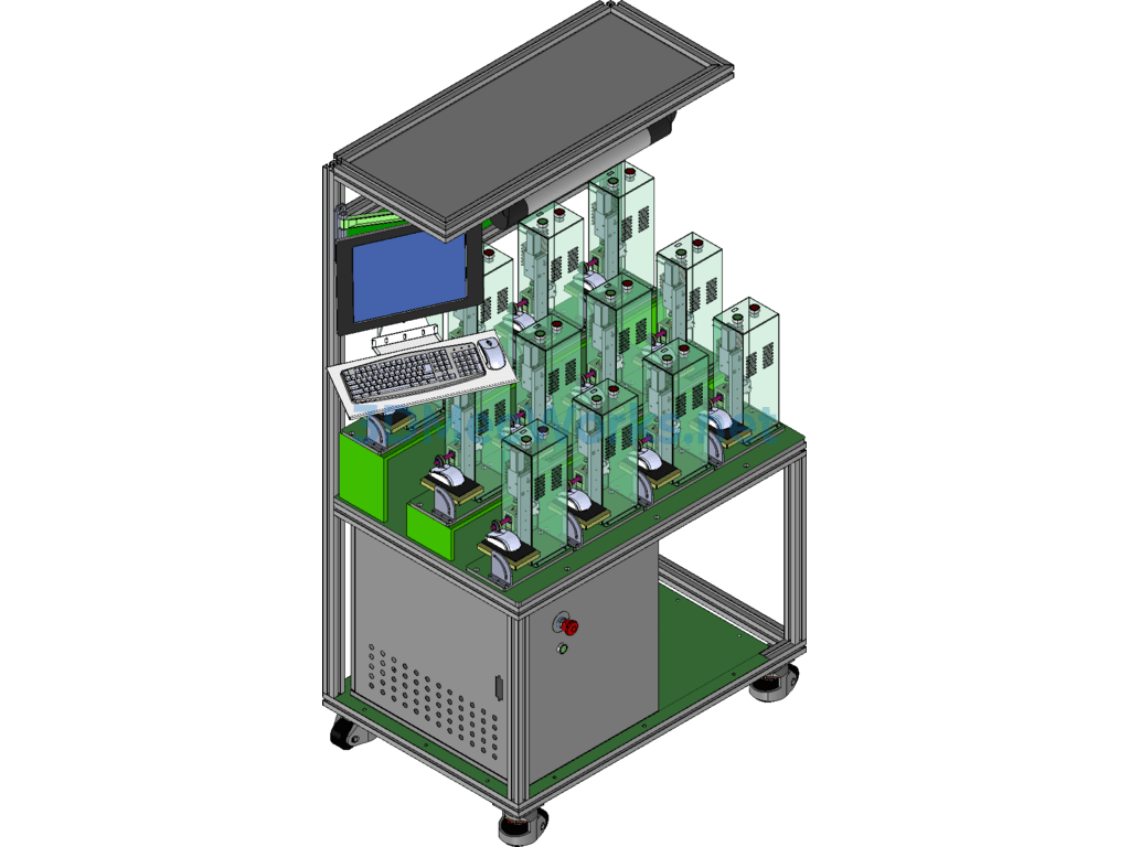 Automatic Control Force Mouse Wheel Testing Aging Equipment - SolidWorks - Free Download Automatic Control Force Mouse Wheel Testing Aging Equipment - Image 2