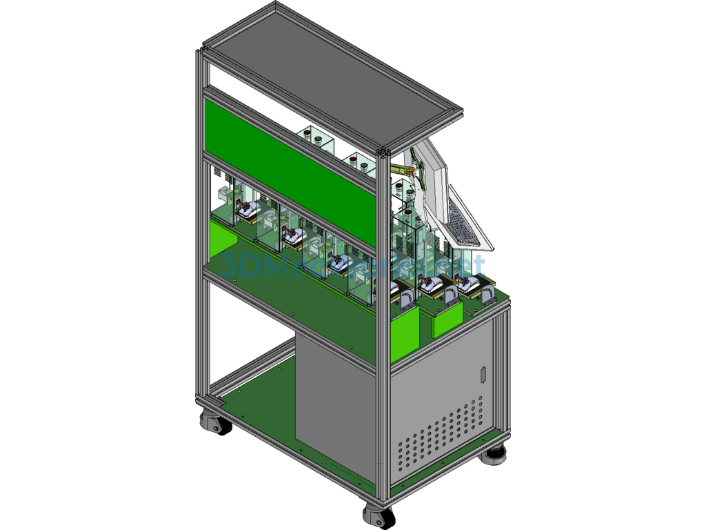 Automatic Control Force Mouse Wheel Testing Aging Equipment - SolidWorks - Free Download Automatic Control Force Mouse Wheel Testing Aging Equipment - Image 3