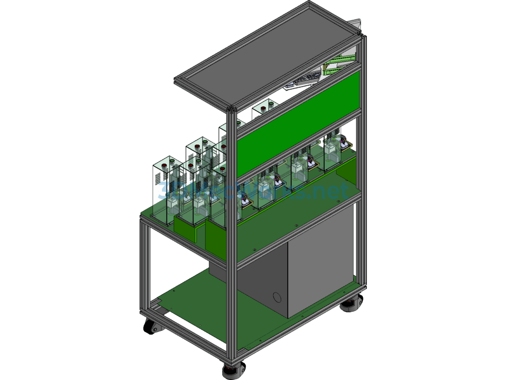 Automatic Control Force Mouse Wheel Testing Aging Equipment - SolidWorks - Free Download Automatic Control Force Mouse Wheel Testing Aging Equipment - Image 4