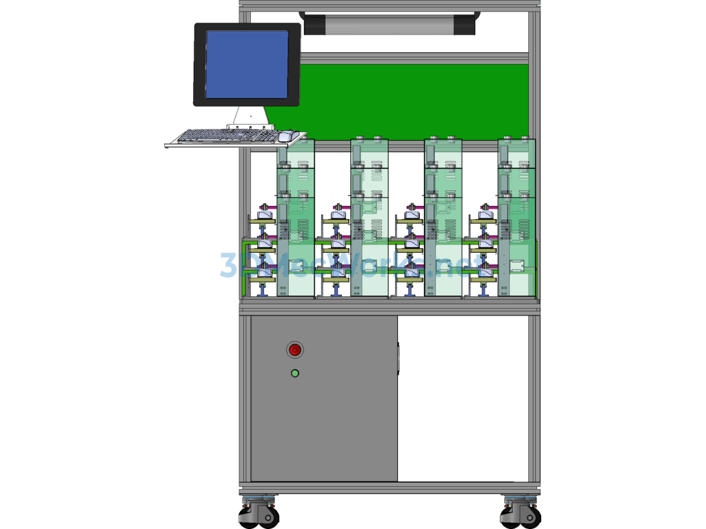Automatic Control Force Mouse Wheel Testing Aging Equipment - SolidWorks - Free Download Automatic Control Force Mouse Wheel Testing Aging Equipment - Image 5