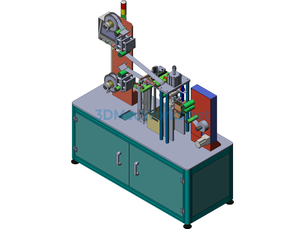 Automatic Dual-Sided Lamination and Cutting Machine for Transformer Metal Enclosure Sheets - SolidWorks - Free Download Automatic Dual-Sided Lamination and Cutting Machine for Transformer Metal Enclosure Sheets