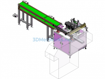 Online-Type Board Transfer Machine - SolidWorks - Free Download