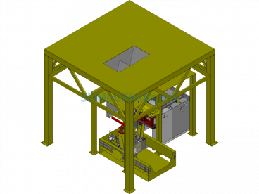 Automatic Packaging Scale Bag-Making Machine Packaging Machine - SolidWorks - Free Download