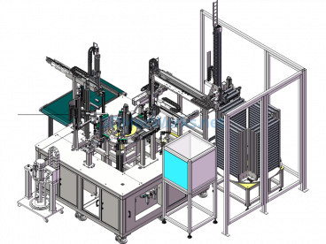 Automatic Assembly Machine For Electric Actuator Enclosures - SolidWorks - Free Download