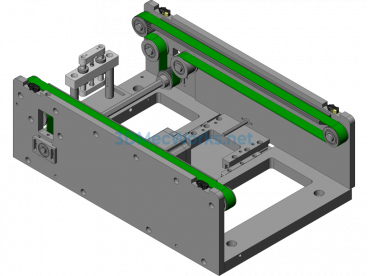 Adjustable Conveyor Belt Line - SolidWorks - Free Download