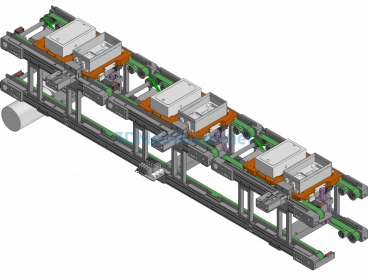Upper And Lower Layer Conveyor Belt Structure Detailed  - SolidWorks - Free Download