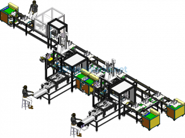 Automatic Welding Line For Soft Pack Modules - SolidWorks - Free Download