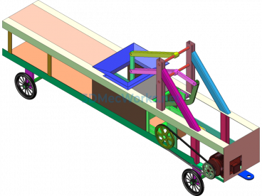 Straw Compression Baler (Includes Simulated Animation) - SolidWorks - Free Download