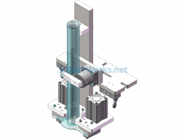 Design Of Column Pneumatic Welding Fixture 3D+CAD Engineering Drawing - SolidWorks - Free Download