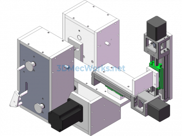 Belt Grinder Two-Coordinate Movement - SolidWorks - Free Download