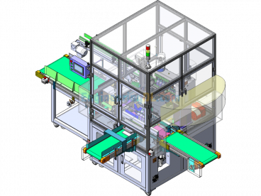 Automatic Unpacking And Packing Equipment For Potion Bottles (DFM And BOM Included) - SolidWorks - Free Download