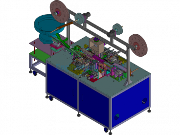 Automatic Machine For Four-Row Terminal Connectors (Mass Production Machine + Production BOM) - SolidWorks - Free Download
