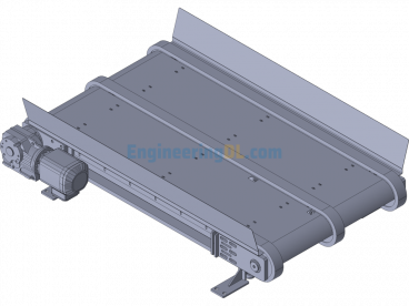 Wood Pallet Chain Conveyor - SolidWorks - Free Download