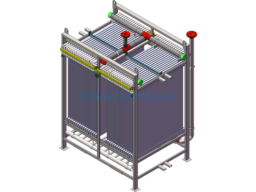 Membrane Bioreactor Mbr Membrane Module - SolidWorks - Free Download Membrane Bioreactor Mbr Membrane Module