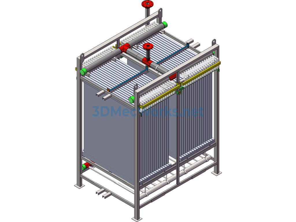 Membrane Bioreactor Mbr Membrane Module - SolidWorks - Free Download Membrane Bioreactor Mbr Membrane Module - Image 2