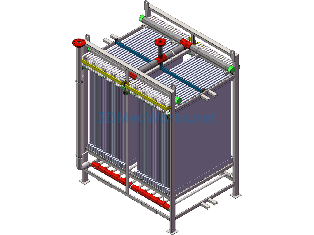 Membrane Bioreactor Mbr Membrane Module - SolidWorks - Free Download Membrane Bioreactor Mbr Membrane Module - Image 3