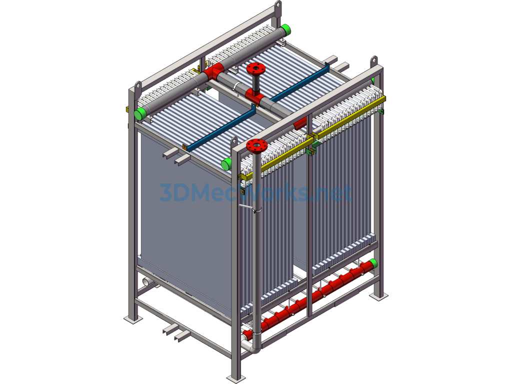 Membrane Bioreactor Mbr Membrane Module - SolidWorks - Free Download Membrane Bioreactor Mbr Membrane Module - Image 4