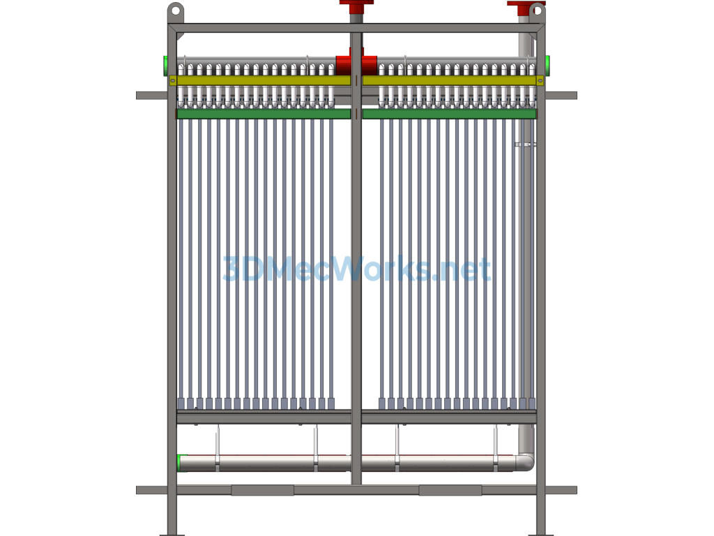 Membrane Bioreactor Mbr Membrane Module - SolidWorks - Free Download Membrane Bioreactor Mbr Membrane Module - Image 5