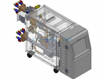120° Mold Temperature Controller (Mold Auxiliary Machine) - SolidWorks - Free Download