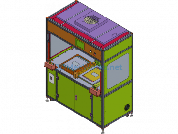 Flip-Type Semi-Automatic Screen Laminating Machine 3D+CAD+BOM - ProE  Creo.Parametric - Free Download
