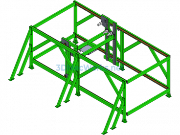 Framed Material Stacking Device - ProE - Free Download
