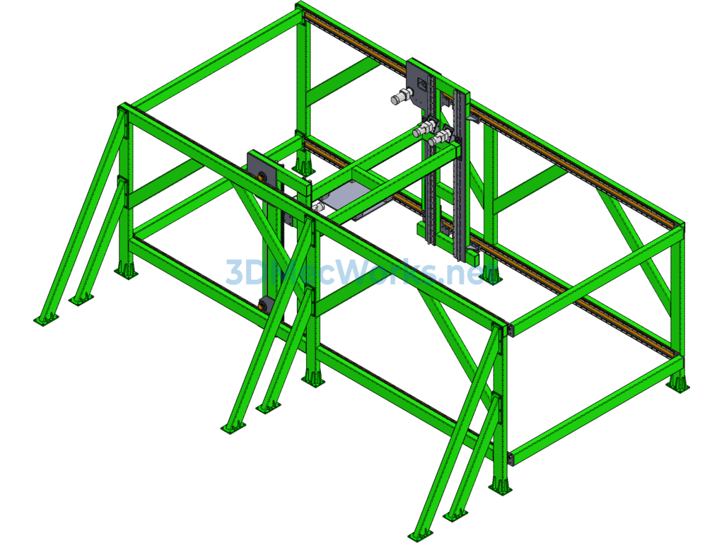 Framed Material Stacking Device - ProE - Free Download Framed Material Stacking Device