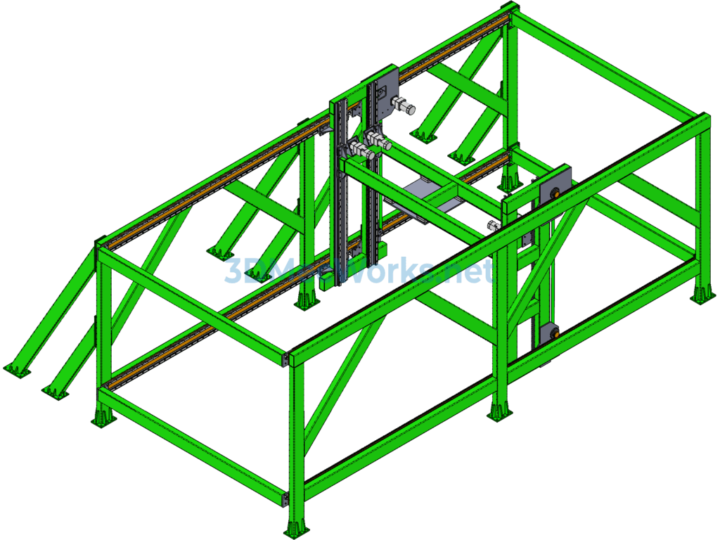 Framed Material Stacking Device - ProE - Free Download Framed Material Stacking Device - Image 4