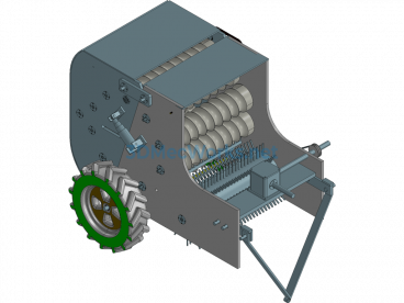 Design Of Green Fodder Baler (Including 3D Modeling + CAD Drawings) - ProE  Creo.Parametric - Free Download