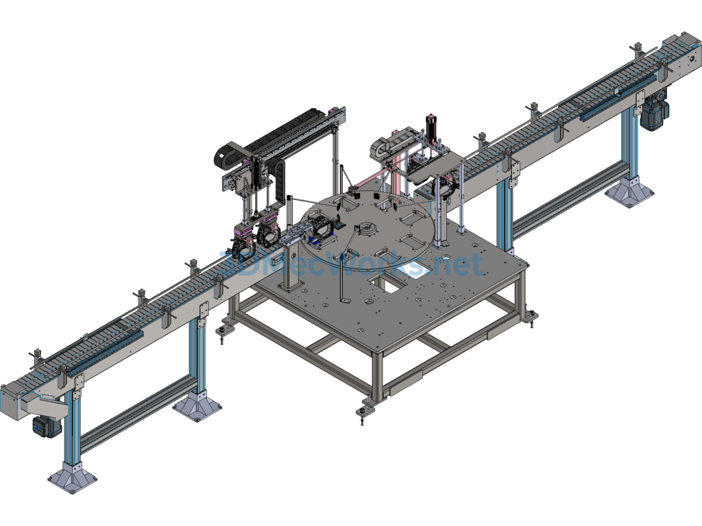 Gas Meter Rocker Feeding and Press-Fitting Machine - SolidWorks - Free Download Gas Meter Rocker Feeding and Press-Fitting Machine - Image 2