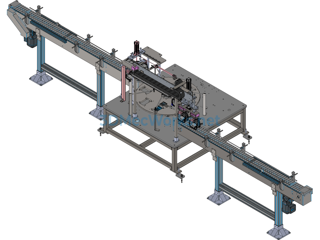Gas Meter Rocker Feeding and Press-Fitting Machine - SolidWorks - Free Download Gas Meter Rocker Feeding and Press-Fitting Machine - Image 3