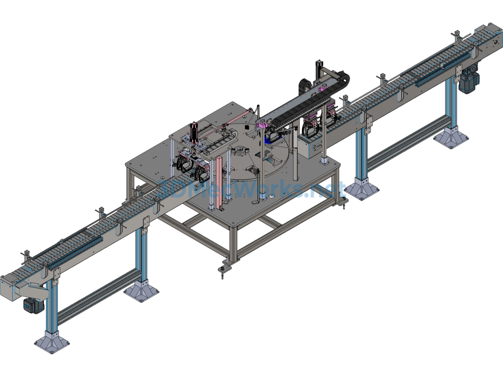 Gas Meter Rocker Feeding and Press-Fitting Machine - SolidWorks - Free Download Gas Meter Rocker Feeding and Press-Fitting Machine - Image 4