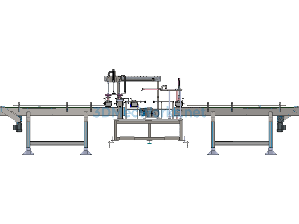 Gas Meter Rocker Feeding and Press-Fitting Machine - SolidWorks - Free Download Gas Meter Rocker Feeding and Press-Fitting Machine - Image 5