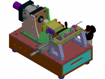 Small Desktop Four-Square Pin Insertion Device - SolidWorks - Free Download