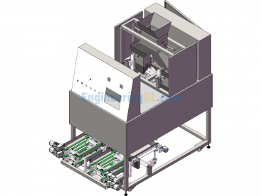 5 Jin (2.5 Kg) Granular Powder Food Packaging Machine - SolidWorks - Free Download