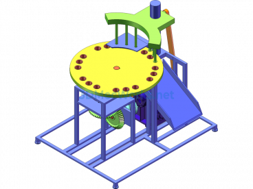Apricot Pit Removal Machine (Including Video Animation Demonstration) - SolidWorks - Free Download