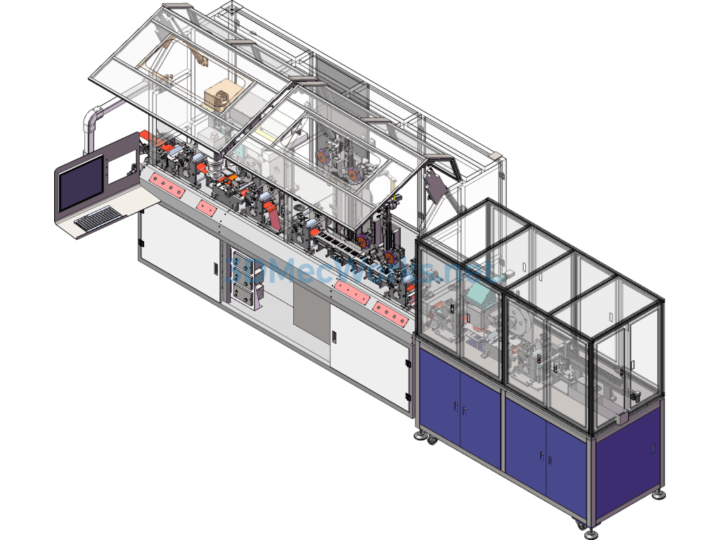 Fully Automatic Copper Film Signal Line Cutting and Inspection Automation Production Line - SolidWorks - Free Download Fully Automatic Copper Film Signal Line Cutting and Inspection Automation Production Line