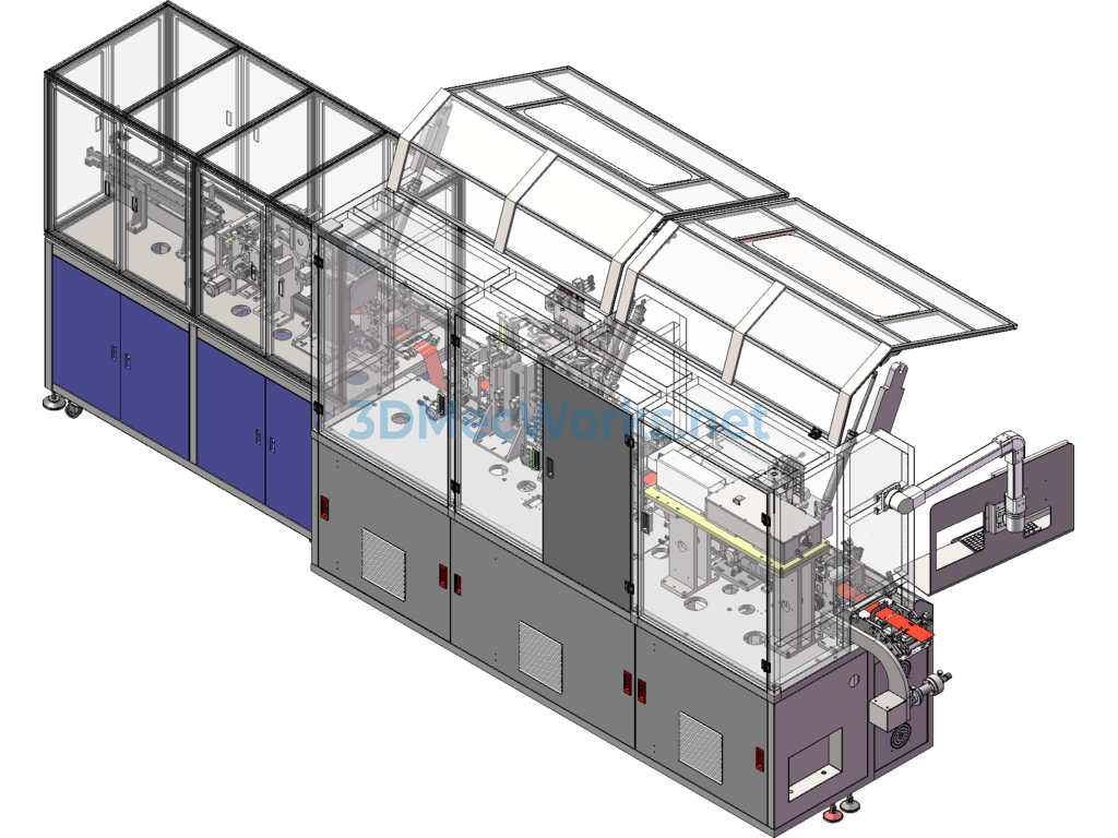 Fully Automatic Copper Film Signal Line Cutting and Inspection Automation Production Line - SolidWorks - Free Download Fully Automatic Copper Film Signal Line Cutting and Inspection Automation Production Line - Image 3