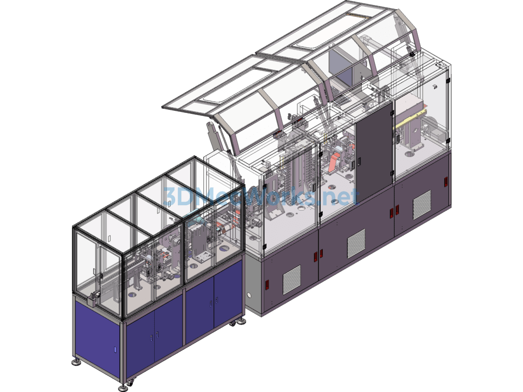 Fully Automatic Copper Film Signal Line Cutting and Inspection Automation Production Line - SolidWorks - Free Download Fully Automatic Copper Film Signal Line Cutting and Inspection Automation Production Line - Image 4