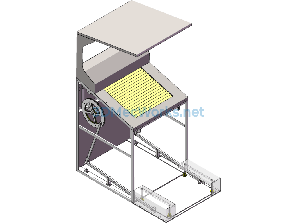 Mobile Trash Bin 3d + Engineering Drawing + Bom - SolidWorks - Free Download Mobile Trash Bin 3d + Engineering Drawing + Bom - Image 2