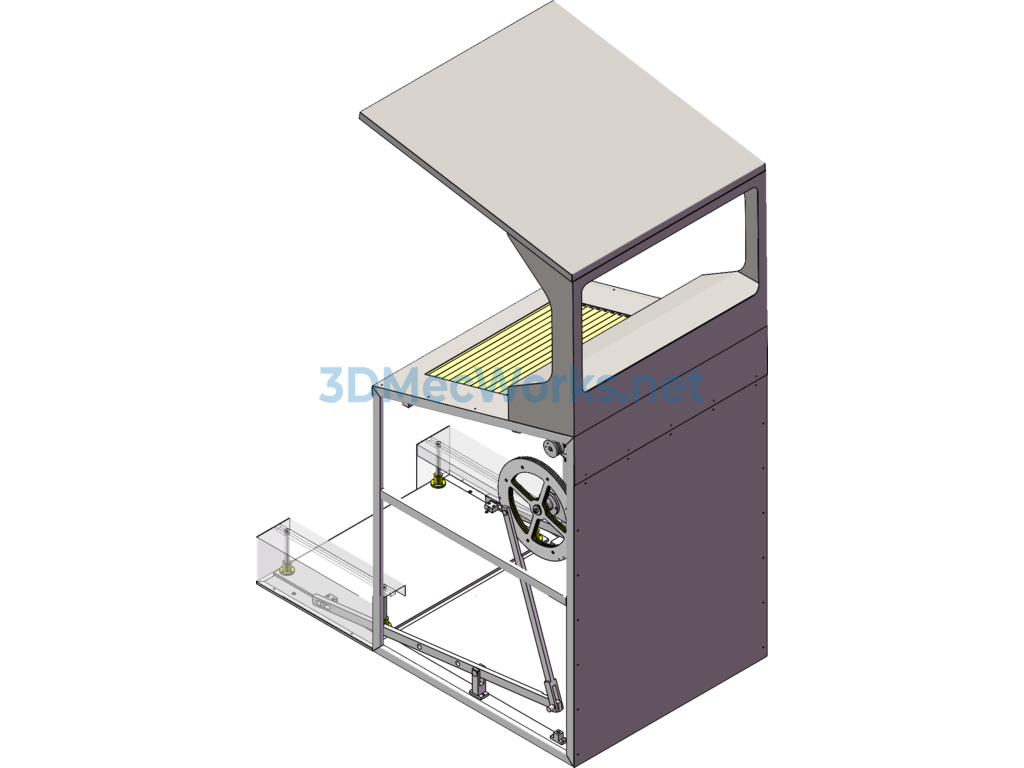 Mobile Trash Bin 3d + Engineering Drawing + Bom - SolidWorks - Free Download Mobile Trash Bin 3d + Engineering Drawing + Bom - Image 4