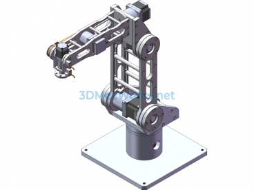 6-Axis Robot Arm That Can Be Manufactured - SolidWorks - Free Download