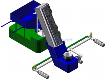 Automated Surface Waste Collection Device - SolidWorks - Free Download