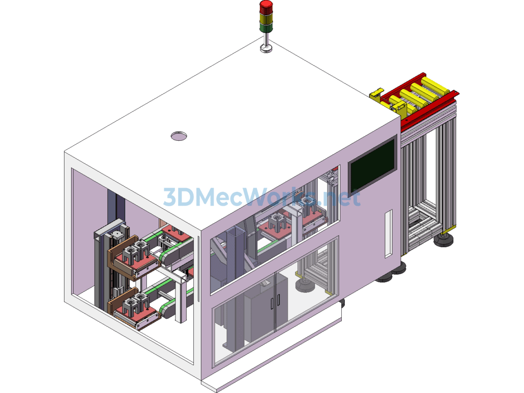 Laser Automatic Marking Machine - SolidWorks - Free Download Laser Automatic Marking Machine - Image 2