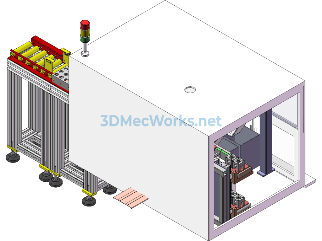 Laser Automatic Marking Machine - SolidWorks - Free Download Laser Automatic Marking Machine - Image 3