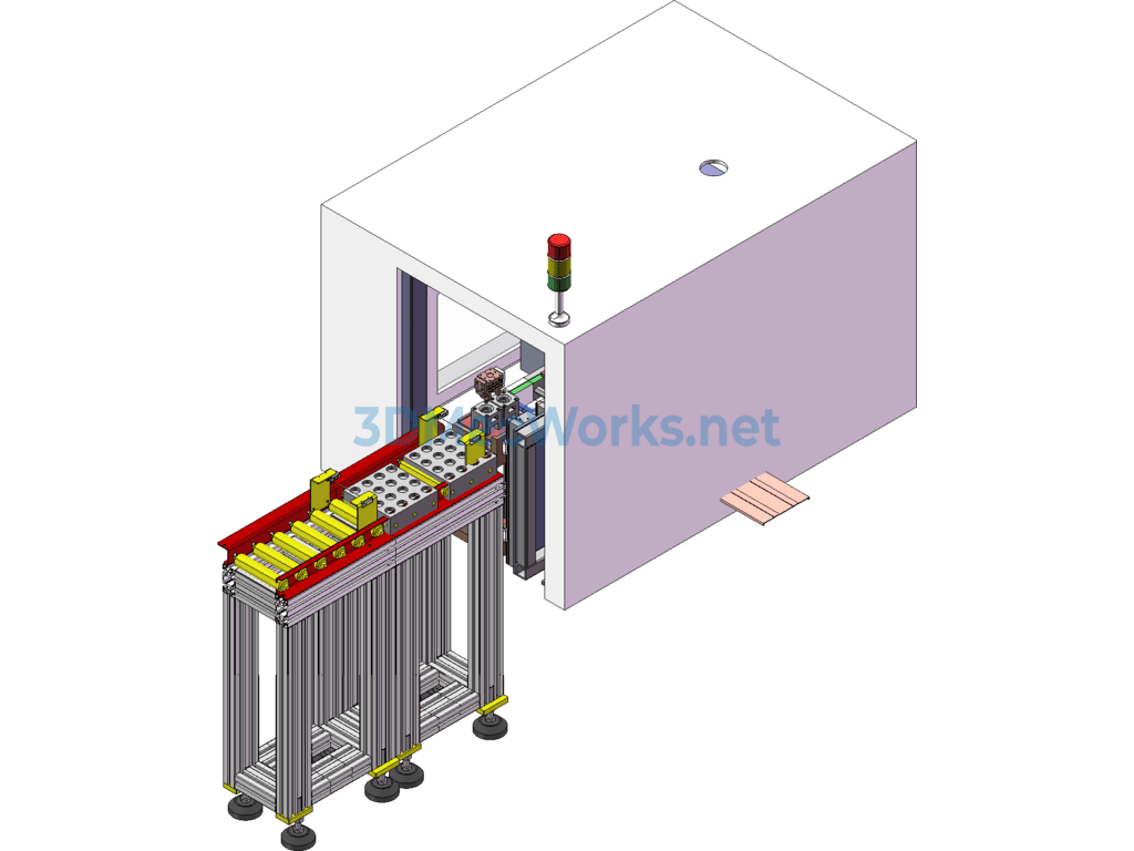 Laser Automatic Marking Machine - SolidWorks - Free Download Laser Automatic Marking Machine - Image 4
