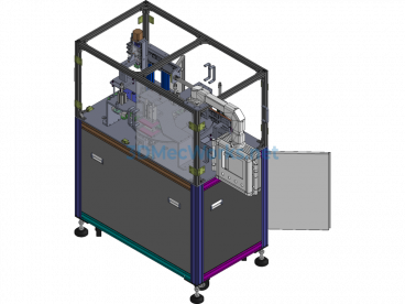 Automatic Feeding Transparent Film Folding Machine With Cyclic Operation - SolidWorks - Free Download